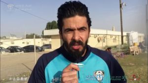 حديث نور صبري وفيصل الجمعان قبل مباراة هجر والعروبة